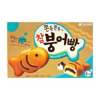  오리온 참붕어빵 6마리 3박스 / 붕어빵 찹쌀떡 단팥 오리온과자