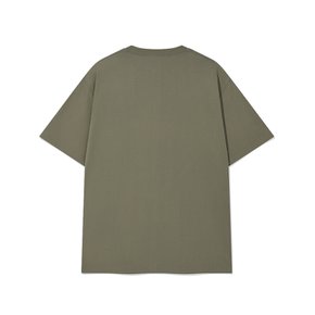 센터 로고 티셔츠 카키 CO2602ST02KH