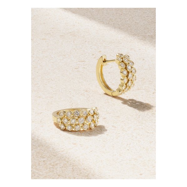 아니타 코 18캐럿 골드 다이아몬드 후프 귀걸이 1647597336012023