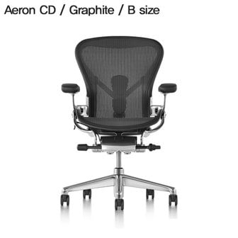 허먼밀러 [허먼밀러 공식딜러 바로출고] New Aeron Chair CD Graphite (B size)