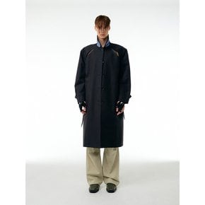 Cut-out trench coat (Dark grey)