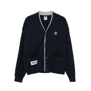 26 FW 에프바이 베이프 로고 자수 가디건 AKND345XXP TP443620558