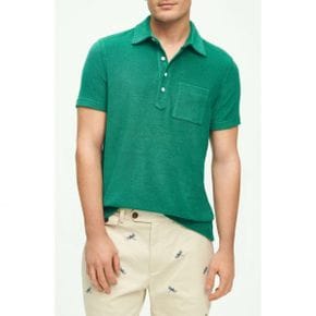 4540587 Brooks Brothers Cotton Terry Cloth Pocket Polo