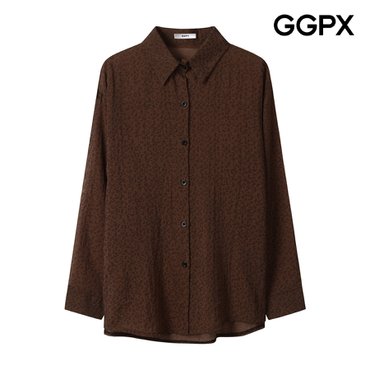 GGPX 레오파드 카라넥 버튼 셔츠 (GP8SH017F)