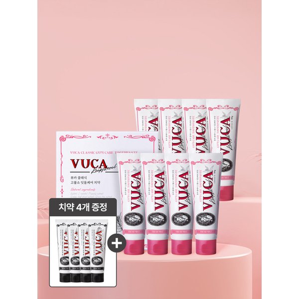 클래식 고불소 잇몸케어 치약 프레쉬민트향 110g 8개입+블랙차콜 4개증정
