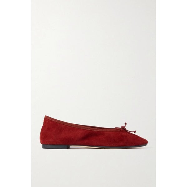 에이디 티비 보우 디테일 스웨이드 발레리나 플랫 슈즈 46376663162976817