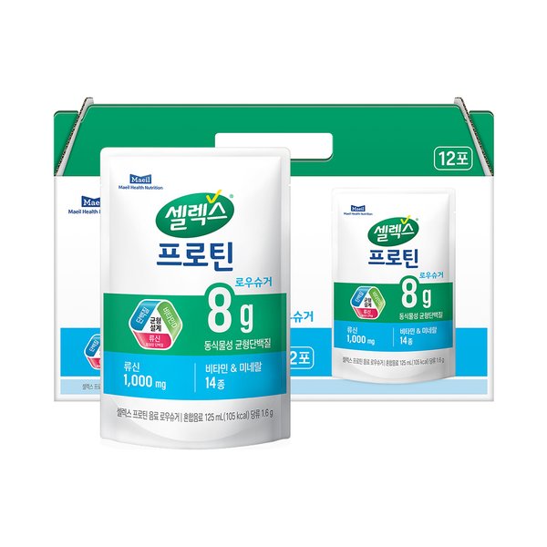 프로틴음료 로우슈거 파우치 125ml 12입(1박스)
