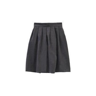 핑크파인애플 BASIC MIDI PLEATS SKIRT_GREY
