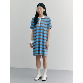 Striped Cotton One-piece_blue