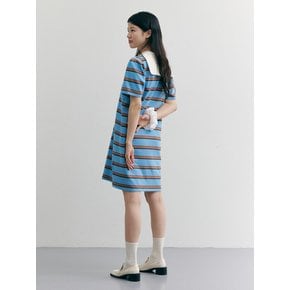 Striped Cotton One-piece_blue