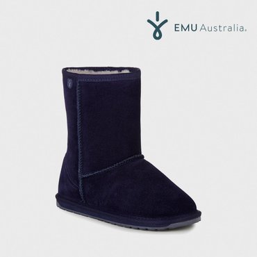 EMU Australia [공식판매처] 이뮤 키즈 Wallaby Low 어그 부츠 Midnight