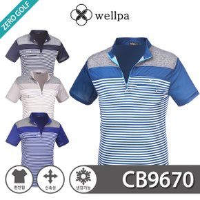 [WELLPA] 웰파 냉감 단가라 골프 반팔티셔츠 Model No_CB9670