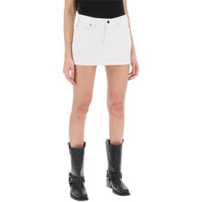 [워드로브 NYC] Womens Skirt W2093PC WHITE