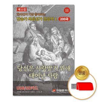  USB_찬송가복음성가경음악-당신은사랑받기위해태어난사람11집 200곡