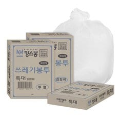 킹스봉 뽑아쓰는 배접 쓰레기 재활용봉투 특대 100L (60매)