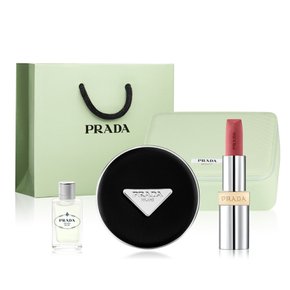 프라다 쿠션 앤 모노크롬 듀오(+미니 배니티 파우치+레 인퓨전 아이리스 7.5ML)