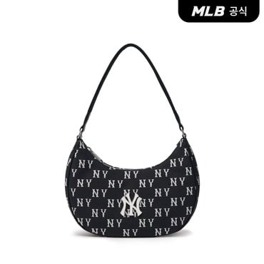 MLB [코리아공식]클래식 모노그램 자카드 호보백 (Black)