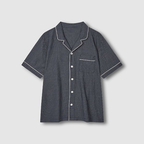 남 코튼 레이온 시어서커 7부 파자마 세트 J216201143057