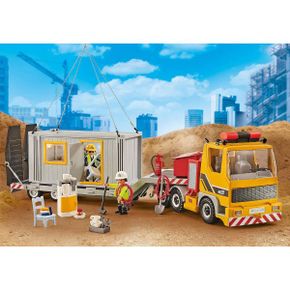 영국 플레이모빌 경찰차 경찰 Playmobil Flatbed Truck with container 9898 1715579