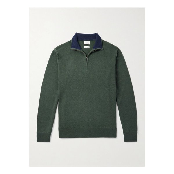 하트퍼드 울 캐시미어 블렌드 하프 집업 스웨터 46376663162884265