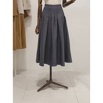 ZOOC [파주점] 쥬크 주크 뒷밴딩 핀턱주름 플레어 스커트 V261PSD901