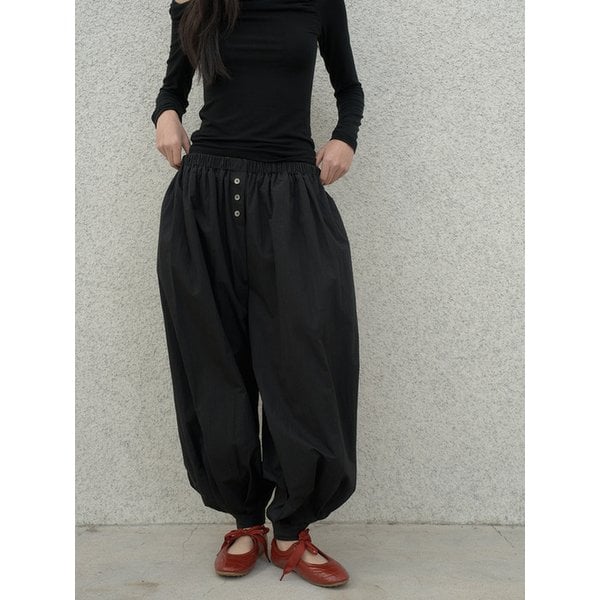 Harem pants - [Black]