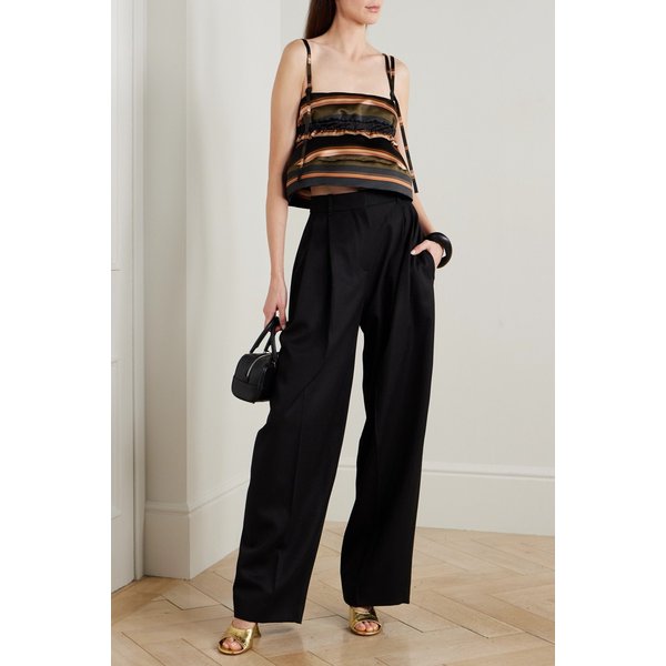 멀티컬러 크레이프 스트라이프 탑 46376663162958843