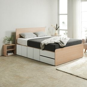 C3296O 우서랍 수납침대 Q (매트포함) 3colors