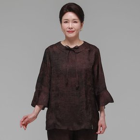 더하랑 사랑드리 여름 인견 블라우스 브라운