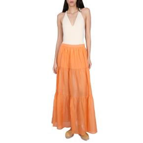 RECIFE SKIRT. Womens Skirt V18RE_SILKCOTTONV18 ORANGE