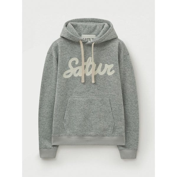 루고 헤더 테리 후드 티셔츠_세이지 그린