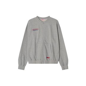 Hearttrack Zipup Cardigan_Melange