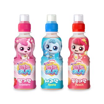  캐치 티니핑 음료수 200ml * 24개 (총 24개) (딸기 사과 복숭아 중 택1)