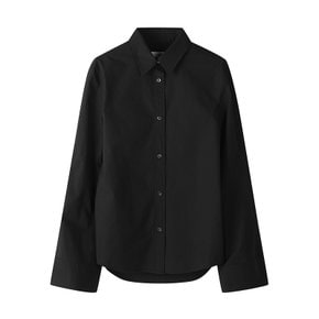 여성 와이드 커프스 롱슬리브 셔츠 BLACK
