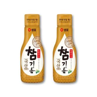  샘표 일편단심 국산 참기름 200ml 2병