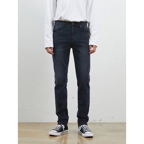 DENIM RELAXED SLIM TAPER PANTS DARK GREY