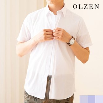 올젠 트리코트 반팔 드레스셔츠  (ZOA2WD1301)
