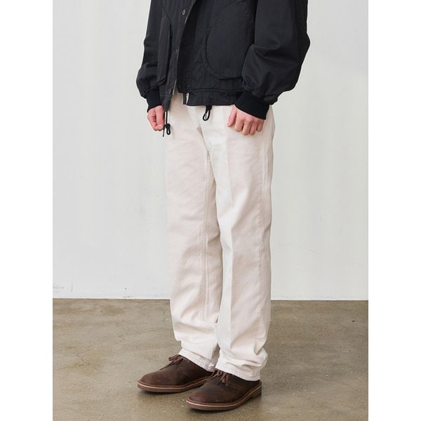 DEN0653 crease chino pants (natural cream)