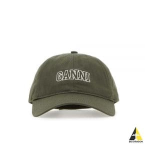 GREEN EMBROIDERED LOGO CAP (A5082 861) (엠브로이드 로고 캡)