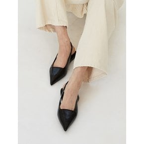 Nana Slingback Flats Leather Black