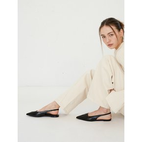 Nana Slingback Flats Leather Black