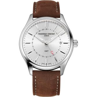  독일 프레드릭 콘스탄트 메탈 가죽 손목시계 1876851 Frederique Constant Mens 아날로그 쿼츠워