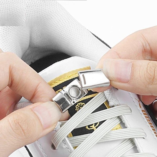[옷자락] 여자 남자 노매듭 고정 클립 마그네틱 운동화 신발끈