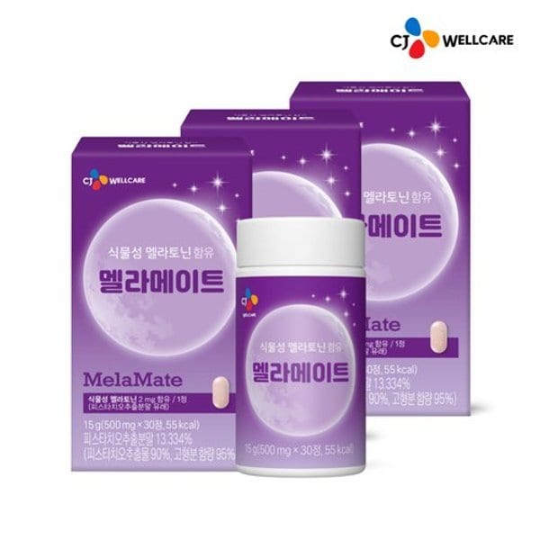 [G] 식물성 멜라토닌 함유 멜라메이트 30정 3박스