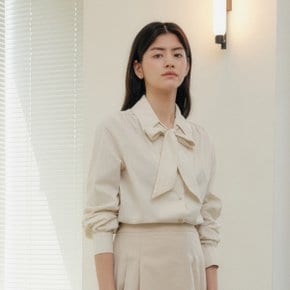 COLLAR TIE SHIRT_BEIGE