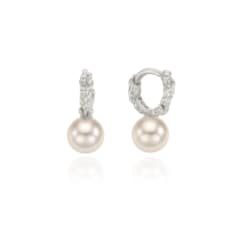 Twig Slim - Pearl Earrings (S) - silver (1003010800)