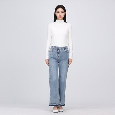 케네스레이디 배색 부츠컷핏 데님팬츠 EWDPPB0100