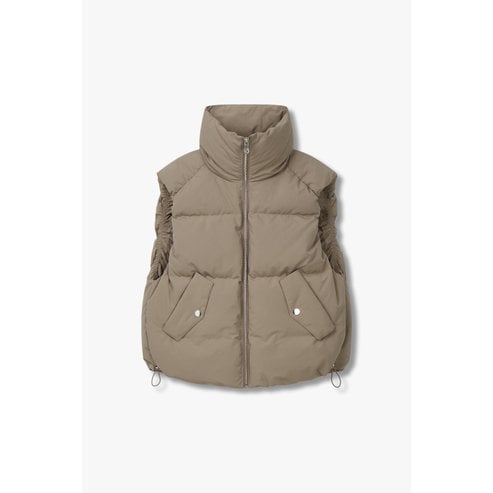 GCUT [지컷24F/W]하이넥 스트링 헴 다운 패딩 베스트(7294417101)
