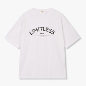 [MEN] 빈티지 LIMITLESS 프린트 반팔 티셔츠 91M6222348
