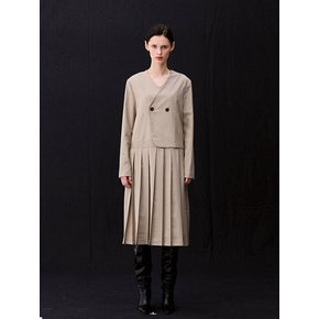 Alexa wool pleasts dress